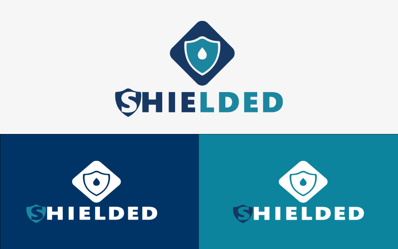 Care Medical Logo With shield Icon - Medical Logo Design Vector Logo Template