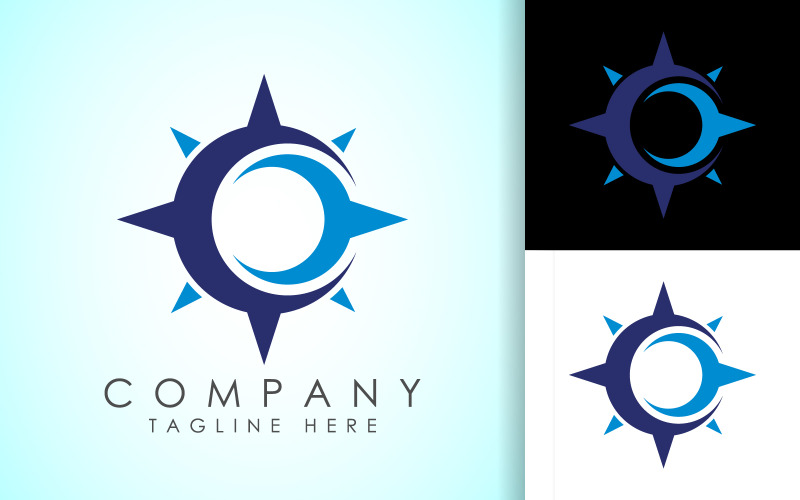 Coastal Logo, Compass Logo Concept8 Logo Template