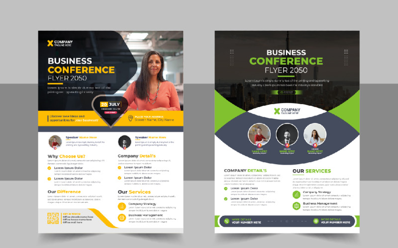 Corporate Business Conference Flyer Design Template Corporate Identity