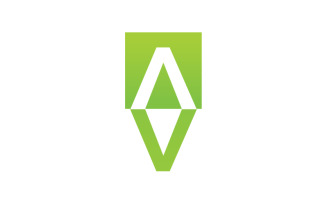 Letter AV VA logo template