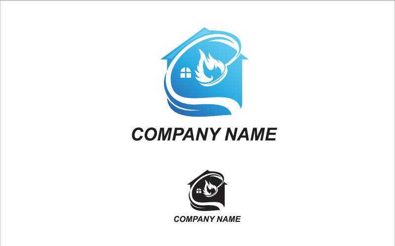 Minimalist Modern CookingHouse Logo Logo Template