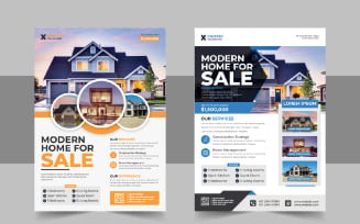 Modern Real Estate Property Flyer Design Template
