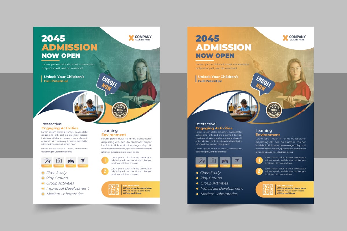 Template #331256 Admission Flyer Webdesign Template - Logo template Preview