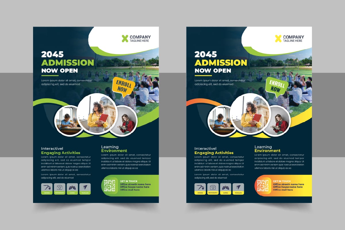 Template #331258 Admission Flyer Webdesign Template - Logo template Preview