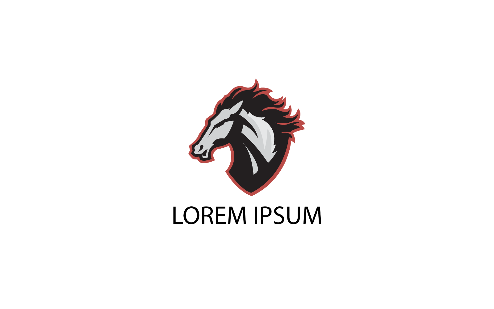 Design de logotipo de cavalo criativo e exclusivo