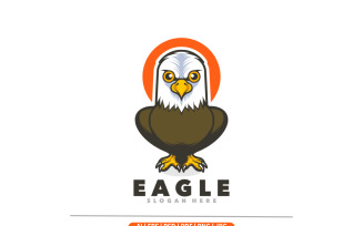 Eagle mascot logo design template