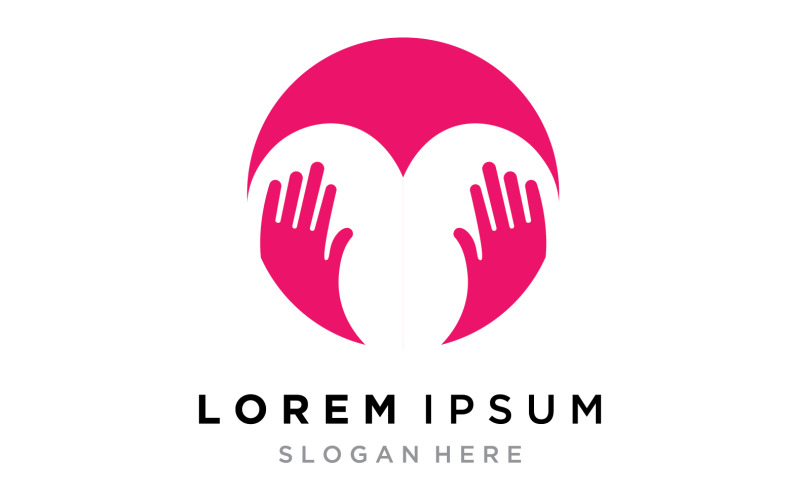 Hand care team group logo community v16 Logo Template