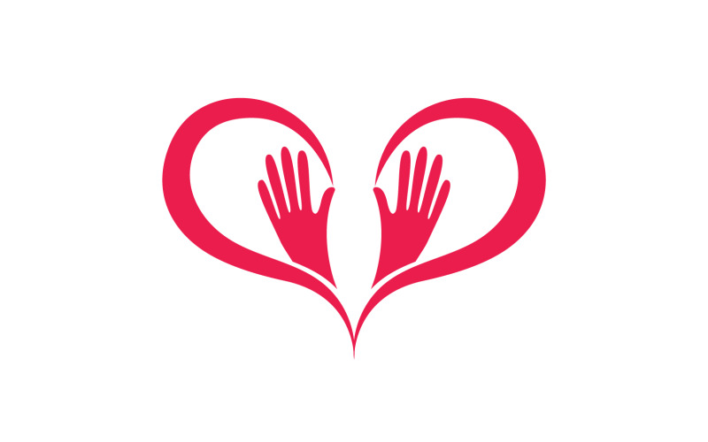 Hand care team group logo community v17 Logo Template