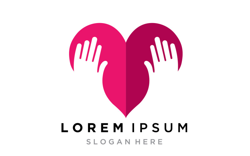 Hand care team group logo community v9 Logo Template