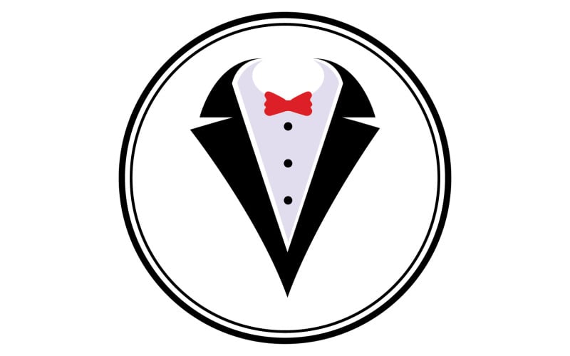Maid suit logo and symbol vector design v10 Logo Template
