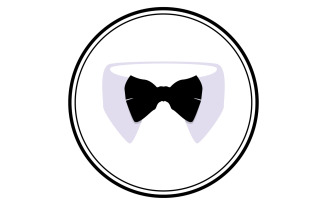 Maid suit logo and symbol vector design v11