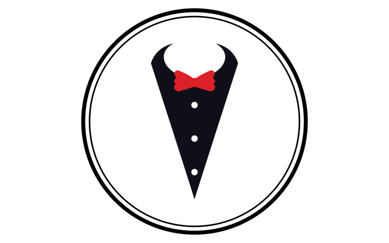 Maid suit logo and symbol vector design v12 Logo Template