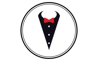 Maid suit logo and symbol vector design v12