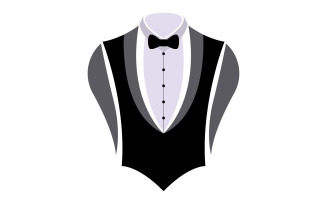 Maid suit logo and symbol vector design v1