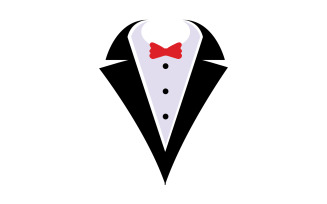 Maid suit logo and symbol vector design v2