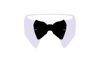 Maid suit logo and symbol vector design v3