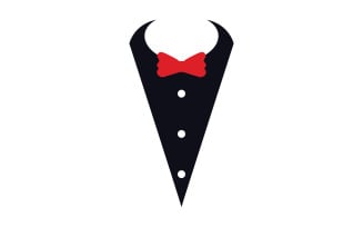 Maid suit logo and symbol vector design v4