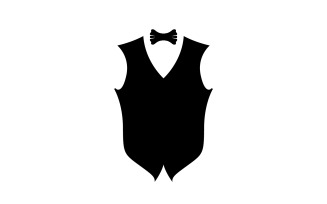 Maid suit logo and symbol vector design v5