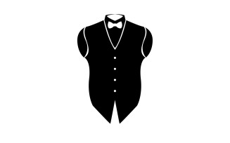 Maid suit logo and symbol vector design v8