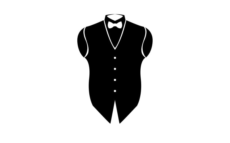 Maid suit logo and symbol vector design v8 Logo Template