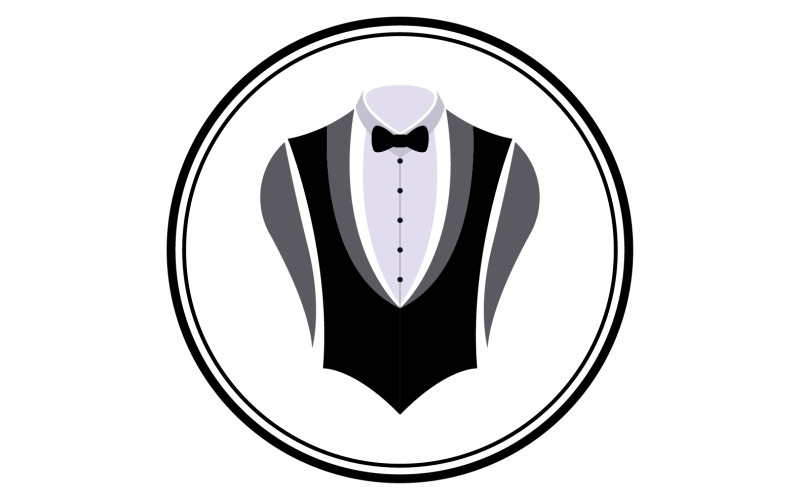 Maid suit logo and symbol vector design v9 Logo Template