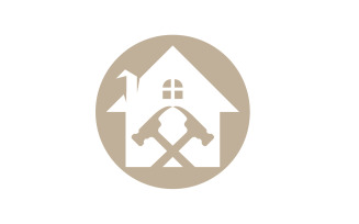 Home building property sell logo vector v12