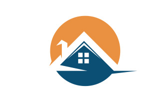 Home building property sell logo vector v13