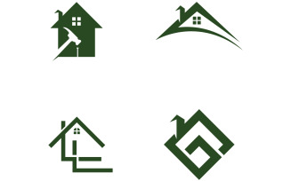 Home building property sell logo vector v26