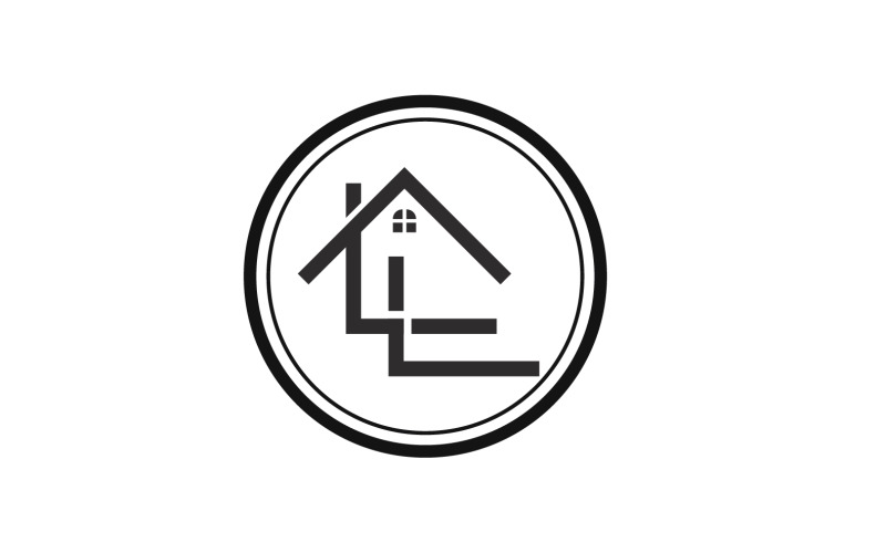 Home building property sell logo vector v28 Logo Template