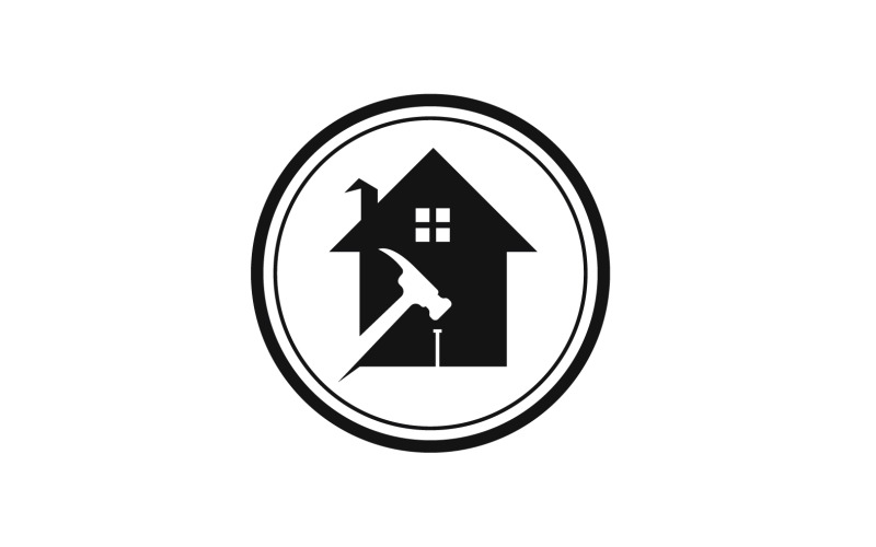 Home building property sell logo vector v30 Logo Template