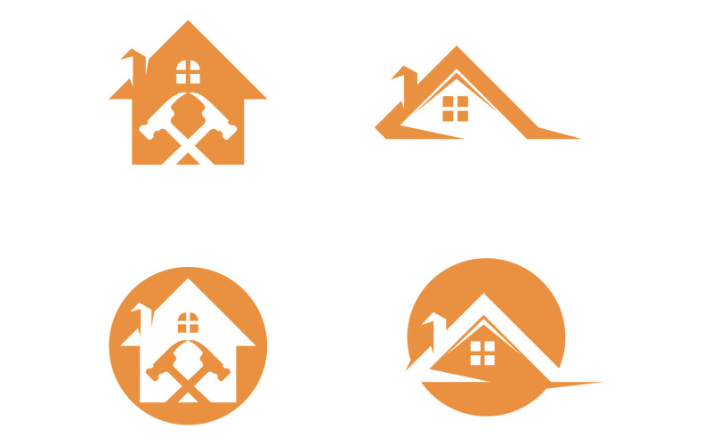 Home building property sell logo vector v34 Logo Template