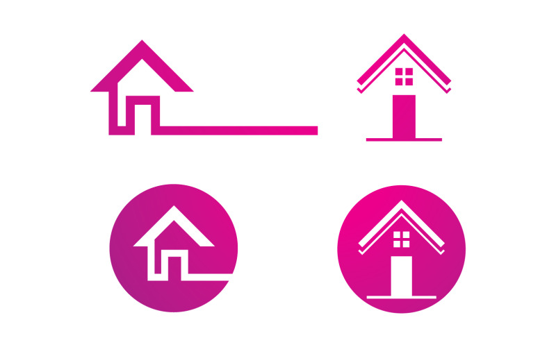 Home building property sell logo vector v36 Logo Template
