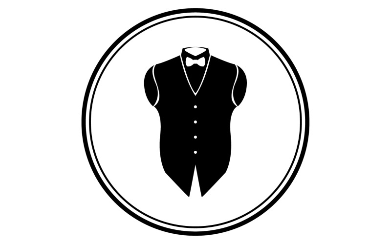 Maid suit logo and symbol vector design v16 Logo Template