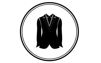 Maid suit logo and symbol vector design v18