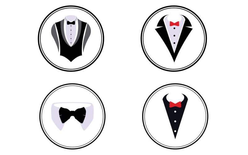 Maid suit logo and symbol vector design v20 Logo Template