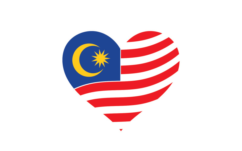 Malaysian flag symbol design v3 Logo Template