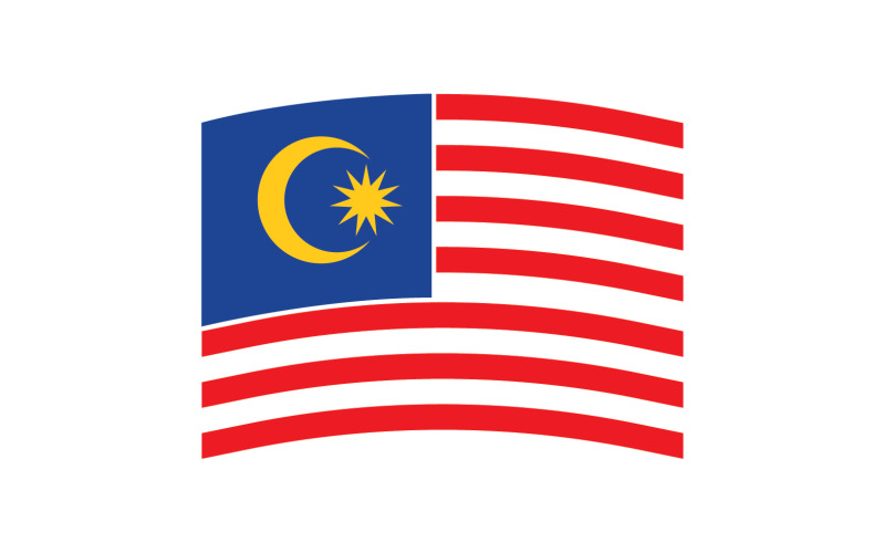 Malaysian flag symbol design v6 Logo Template