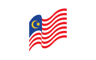 Malaysian flag symbol design v8