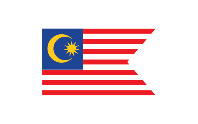 Malaysian flag symbol design v9 Logo Template