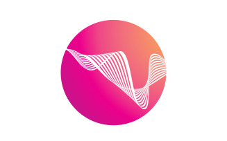 Sound wave equalizer music logo v14
