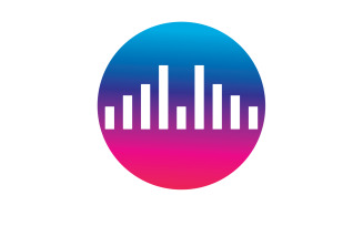 Sound wave equalizer music logo v17
