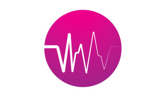 Sound wave equalizer music logo v19