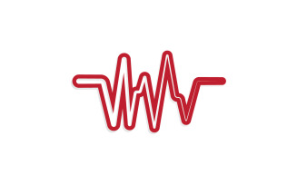 Sound wave equalizer music logo v35