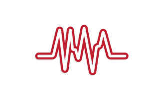 Sound wave equalizer music logo v36