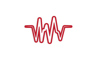 Sound wave equalizer music logo v37