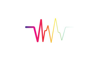 Sound wave equalizer music logo v3