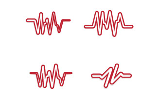 Sound wave equalizer music logo v40