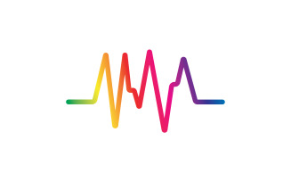 Sound wave equalizer music logo v4