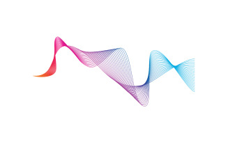 Sound wave equalizer music logo v6