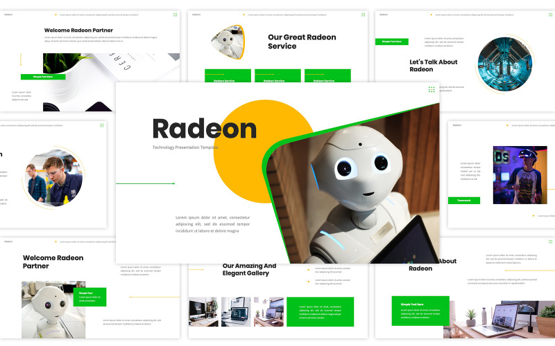 Radeon - Technology PowerPoint PowerPoint Template